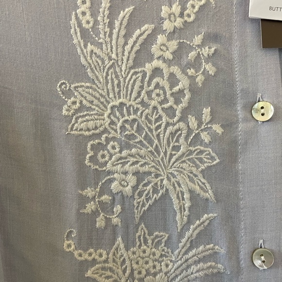 J. Jill Button Up Dress with Pockets & Embroidery Detail - Picture 9 of 14